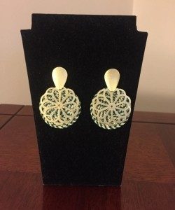 Aros de Teatina Bañados en Oro D1607