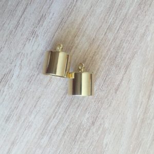 Terminales bañados en Oro ( par ) J1022