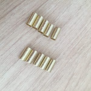 Set de 10 Tubos bañados en Oro J1024