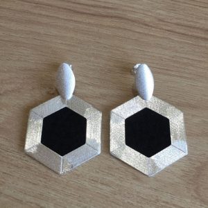 Aro bañado en Plata con Cuero D1796