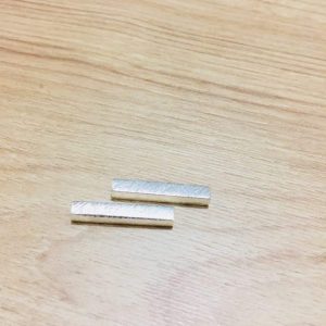 Accesorio Tubo Bañado en Plata (par) - J1030