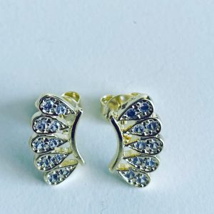 Aros Bañados en Oro con Microcircones