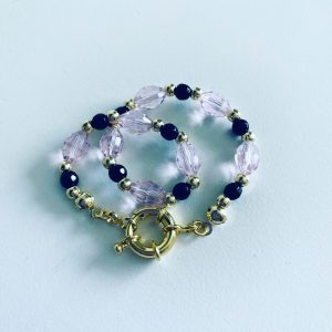 Pulseras Bañada en Oro con Cristales y Piedras