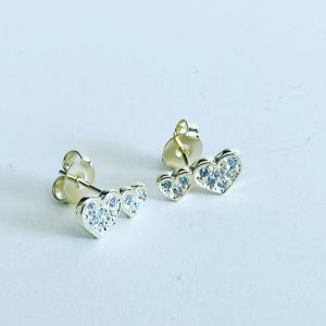 Aros Bañados en Oro con Microcircones