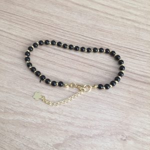 Pulsera Bañada en Oro con Piedras Naturales C 3108