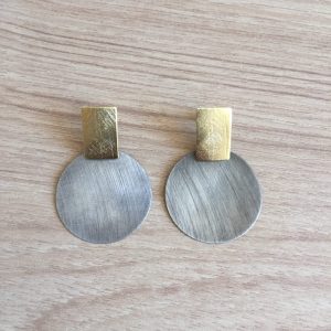 Aros Bañados en Oro con Peltre D 1967