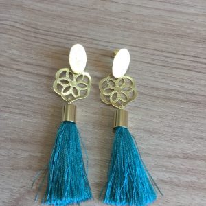 Aros Borla Bañado en Oro D 1982