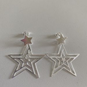 Aros Bañados en Plata 4,5 Cm.