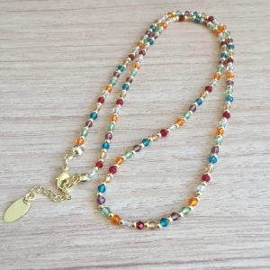 Collar Bañado en Oro con Cristal Sarosky
