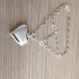 Collar Bañado en Plata 60 cm.