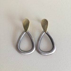 Aros Bañados en Oro con Peltre