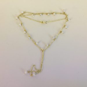 Collar Bañado en Oro con Perlas Cultivadas
