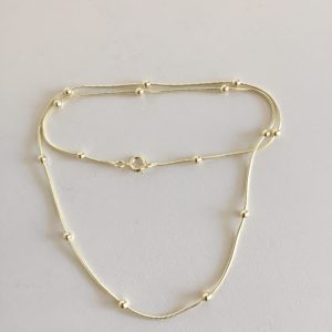Cadena Bañada en Oro 45cm.
