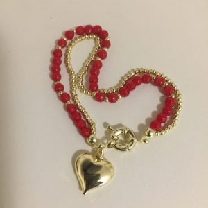 Pulsera Bañada en Oro con Piedras Naturales