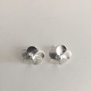 Aros Trébol Bañado en Plata