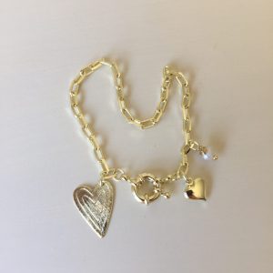Pulsera Bañada en Oro con Perla