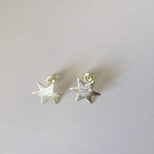 Aros Estrellas Bañados en Oro