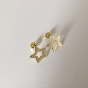 Aros Estrella Bañado en Oro