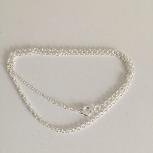 Cadenas Bañada en Plata de 45 cm.