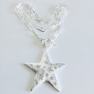 Collar Bañado en Plata 65 cm.