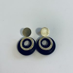Aros de Madera Bañados en Oro