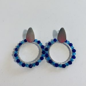 Aros Bañados en Plata con Piedras Naturales