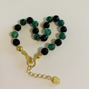 Pulsera Bañada en Oro con Piedras Naturales