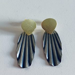Aros Bañados en Oro con Peltre