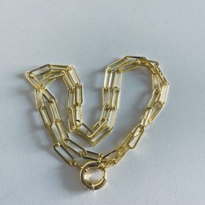 Cadena Bañada en Oro en 60cm.