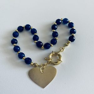 Pulsera Bañada en Oro con Piedras Naturales