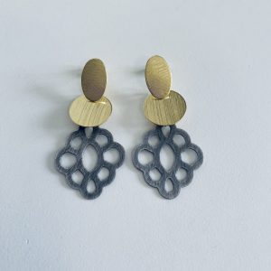 Aros Bañados en Oro con Peltre