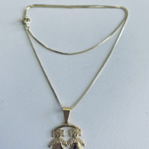 Collar bañado en Oro 45 cm.