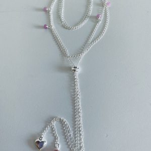 Collar Bañado en Plata Largo 65 Cm. Ajustable
