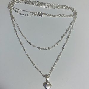 Collar Bañado en Plata 45 Cm.