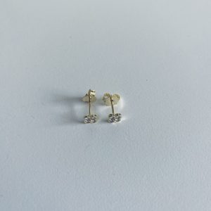 Aros Bañados en Oro con Microcircones