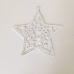 Colgante Estrella Bañada en Plata