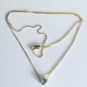Collar Punto de luz Bañado en Oro