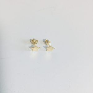 Aros Estrella Bañados en Oro