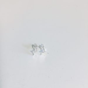 Aros Estrellas Bañados en Plata