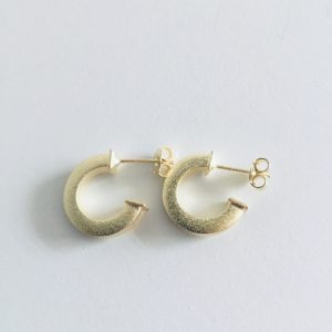 Aros Argollas Bañadas en Oro