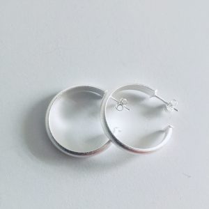 Aros Argollas Bañadas en Plata