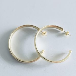 Aros Argollas Bañadas en Oro