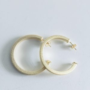 Aros Argollas Bañados en Oro