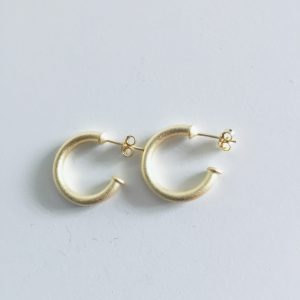 Aros Argollas Bañadas en Oro