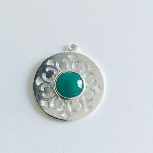Colgante Bañado en Plata