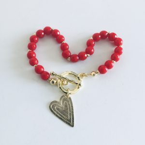 Pulsera Bañada en Oro con Piedras Naturales