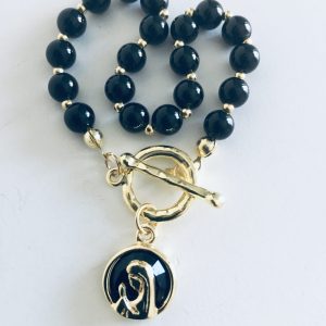 Pulsera Bañada en Oro con Piedras Naturales