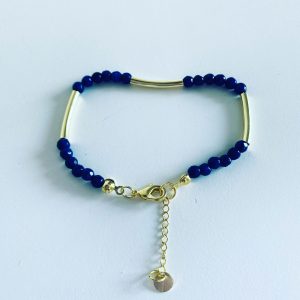 Pulsera Bañada en Oro con Piedras Naturales