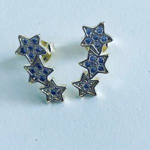 Aros Bañados en Oro con Microcircones