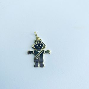 Colgante Niña Bañado en Oro